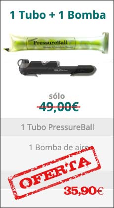 1 tubo presurizador de pelotas de tenis y pádel PressureBall 1 bomba