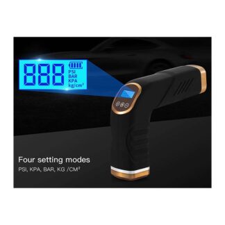 Compresor de aire portátil con batería de Litio 2000mAh y potencia 2.8 BAR CDPAP01
